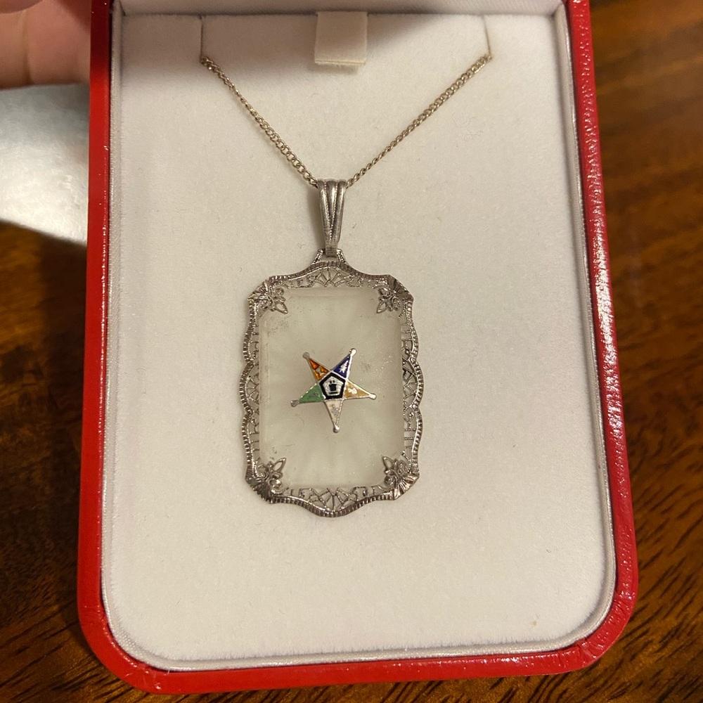 Camphor Glass Necklace